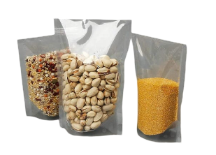 Both Side Transparent Stand Up Pouch (Without Zipper)
