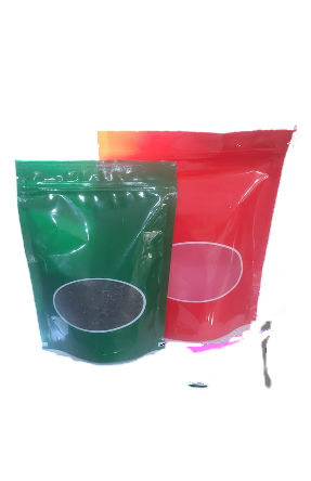 Oval Window Standup Pouch (Zipper, Glossy)
