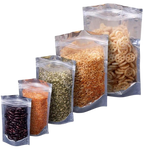 One Side Silver One Side Transparent Standup Pouch (Zipper)