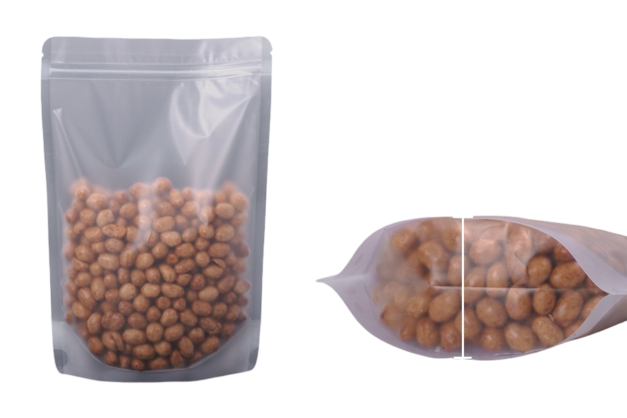 Both Side Transparent Stand Up Pouch (Zipper)