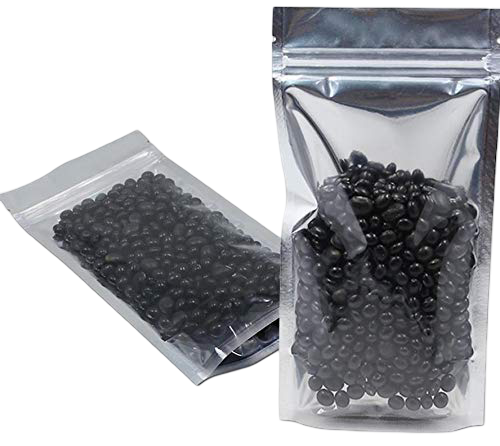 One Side Silver One Side Transparent Standup Pouch (Zipper)