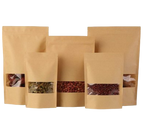 Kraft Paper Window Stand Up Pouch (Zipper)