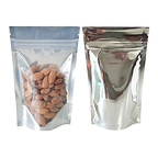 One Side Silver One Side Transparent Standup Pouch (Zipper)