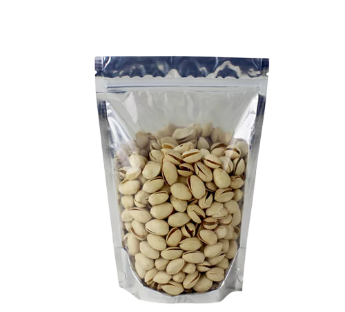 One Side Silver One Side Transparent Standup Pouch (Zipper)