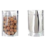 One Side Silver One Side Transparent Standup Pouch (Zipper)