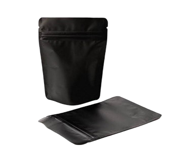 Black Standup Pouch (Zipper, Matte)
