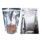 One Side Silver One Side Transparent Standup Pouch (Zipper)